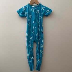 Bonds wondersuit manatee on blue size 3 zippy